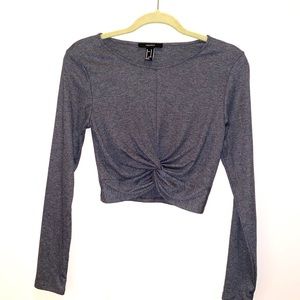 Tops - Forever 21 crop top gray Tops - Forever 21 crop top gray